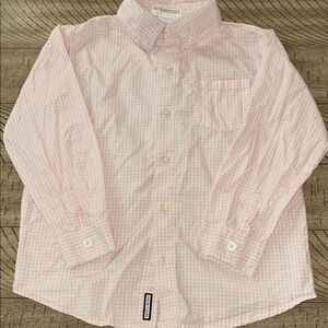 Janie and Jack 💯 CottonClassic Pink Checkered Kids Shirt
